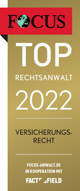 Jürgen Wahl Focus TOP Rechtsanwalt 2022 Verischerungsrecht Hanau